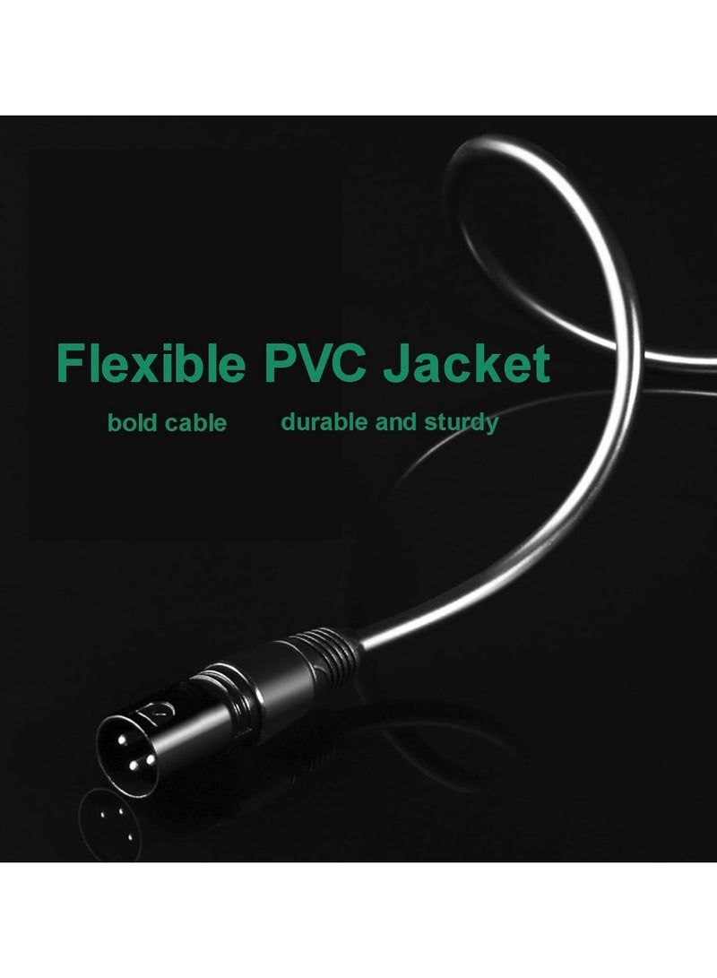 ALPNEGINE XLR Cable, Male to Female Balanced 3-Pin Mic Cables 3m (10ft), 6MM PVC Jacket, Oxygen-Free Copper Jack Extension Cable for PA System, Live Gaming and Mixer and More - Image 4